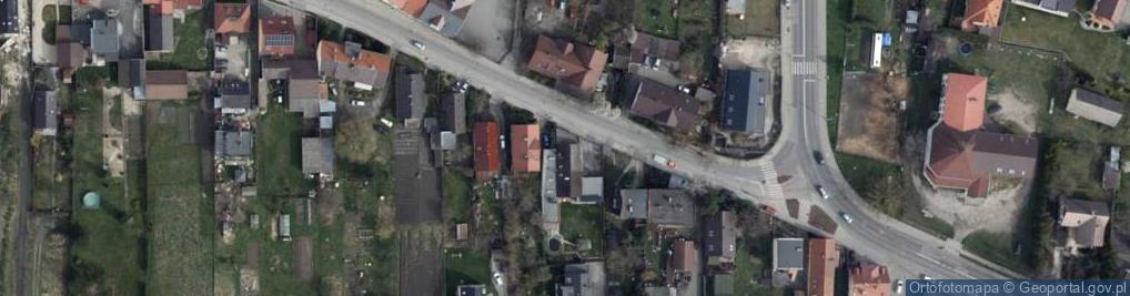 Zdjęcie satelitarne Przeds Produkcyjno Usługowo Handlowe Drewpol Sawicka A Mróz E