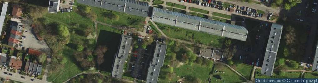 Zdjęcie satelitarne Przeds Usł Geod Kart i Proj Pomiary Specjalne Dudek J P Śliwa G