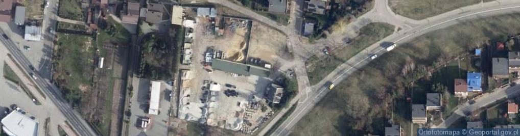 Zdjęcie satelitarne Przedsiębiorstwo Handlowo Usługowe Budrom Stępień Barbara Nazwa Skrócona PHU Budrom