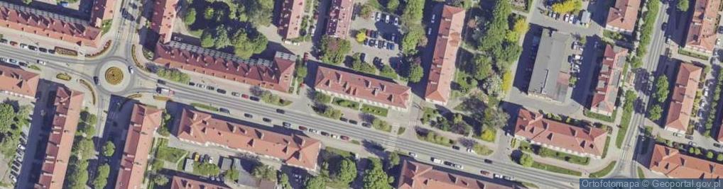 Zdjęcie satelitarne Przedsiębiorstwo Handlowo Usługowe Juras Dżeki Chodkowski Jerzy
