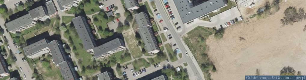 Zdjęcie satelitarne Przedsiębiorstwo Handlowo Usługowe Kama w Ełku