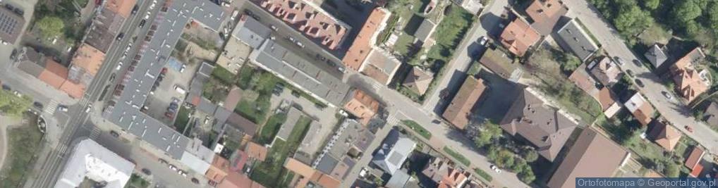 Zdjęcie satelitarne Przedsiębiorstwo Usług Geodezyjnych Geokart Łomżyński M Brzostow