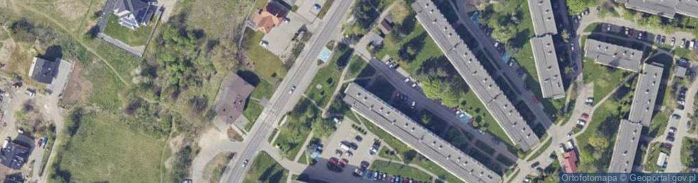 Zdjęcie satelitarne Przedsiębiorstwo Usługowo Handlowe Calvina