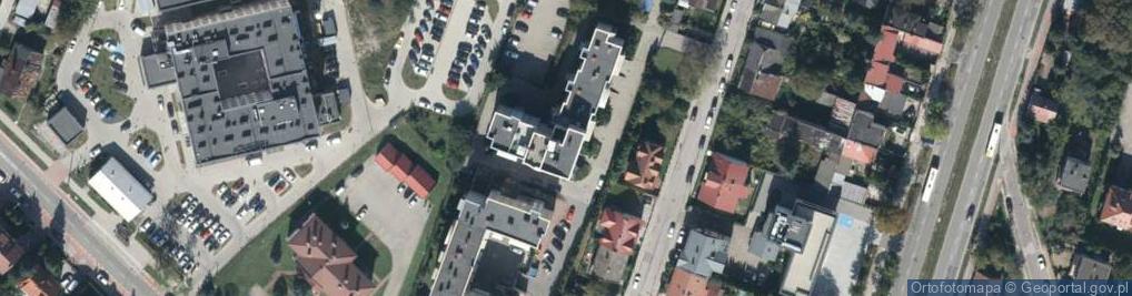 Zdjęcie satelitarne Przedsiębiorstwo Usługowo Produkcyjno Budowlane Qartet Techbud Stefan Świerk Teresa Świerk