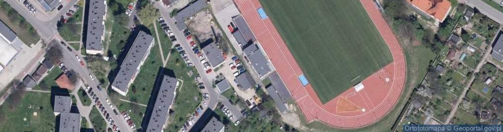 Zdjęcie satelitarne Pszczyński Ludowy Klub Sportowy