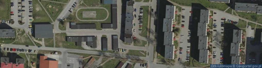 Zdjęcie satelitarne Punkt Handlowo Usługowy Sznaucer