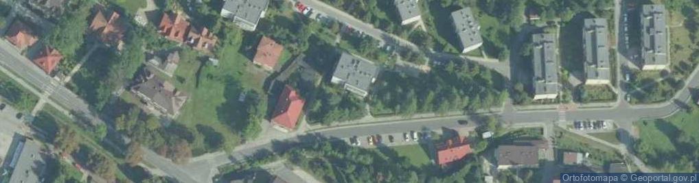 Zdjęcie satelitarne Rabczańska Spółdzielnia Mieszkaniowa Lokatorsko Własnościowa w Rabce Zdroju