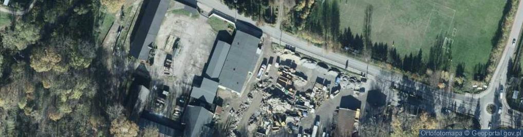 Zdjęcie satelitarne Rolnicza Spółdzielnia Produkcyjna Wyzwolenie w Pisarzowicach