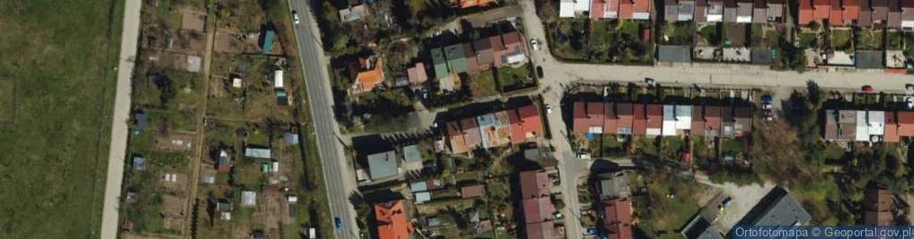 Zdjęcie satelitarne Rybacka w Wojtkowiak K Przewrocki B Młyński A Środa