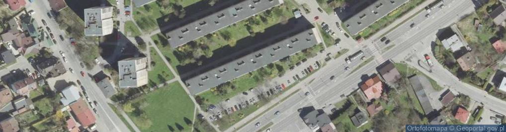 Zdjęcie satelitarne Sądeckie Towarzystwo Lotnicze Orlik w Nowym Sączu