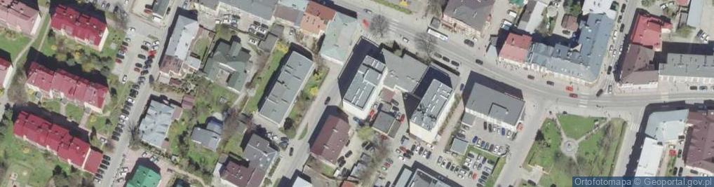Zdjęcie satelitarne Sanocka Spółdzielnia Mieszkaniowa