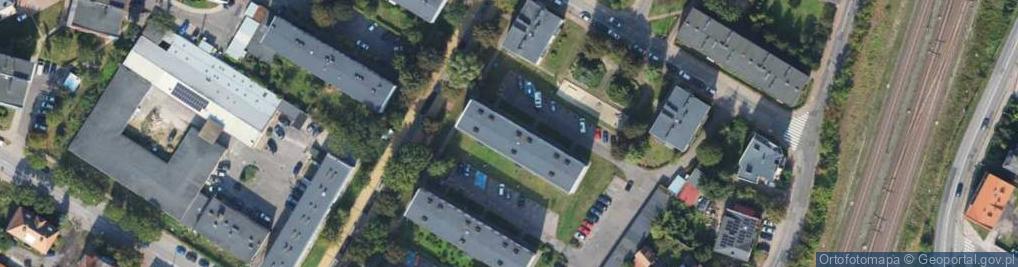 Zdjęcie satelitarne Ściana