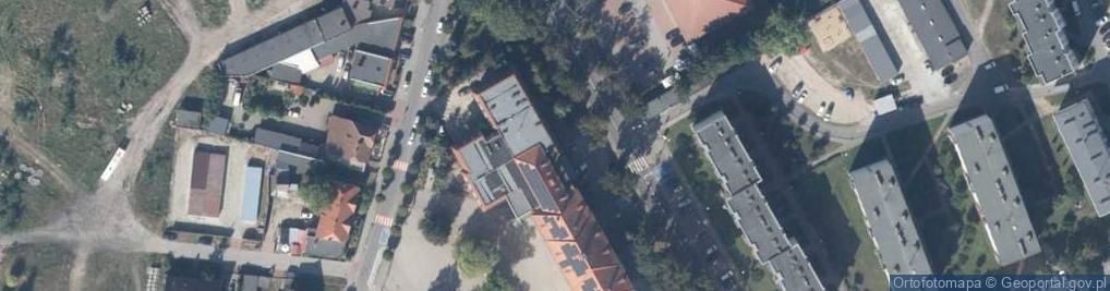 Zdjęcie satelitarne Sierakowska Agencja Wydawnicza Pojezierze w Likwidacji