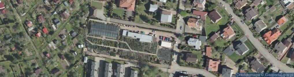 Zdjęcie satelitarne Specjalistyczne Gospodarstwo Ogrodnicze Egzoland Piotr Gwoździej