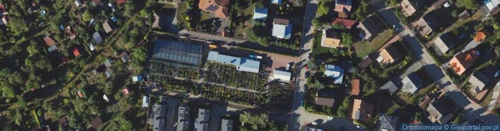 Zdjęcie satelitarne Specjalistyczne Gospodarstwo Ogrodnicze Egzoland Piotr Gwoździej