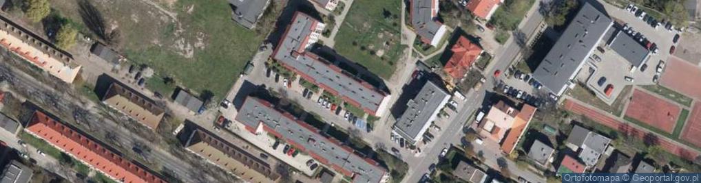 Zdjęcie satelitarne Spółdzielnia Mieszkaniowa Centrum w Płocku