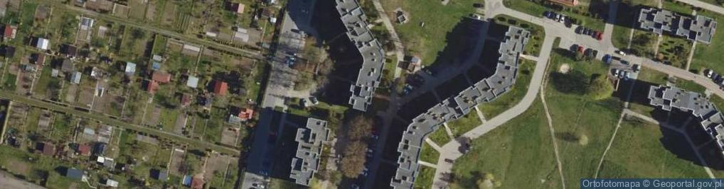 Zdjęcie satelitarne Spółdzielnia Mieszkaniowa Dom w Kluczborku