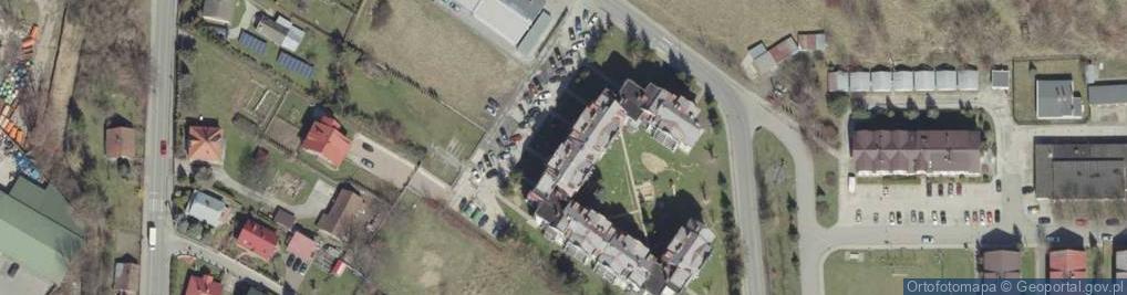 Zdjęcie satelitarne Spółdzielnia Mieszkaniowa Hutnik w Bochni