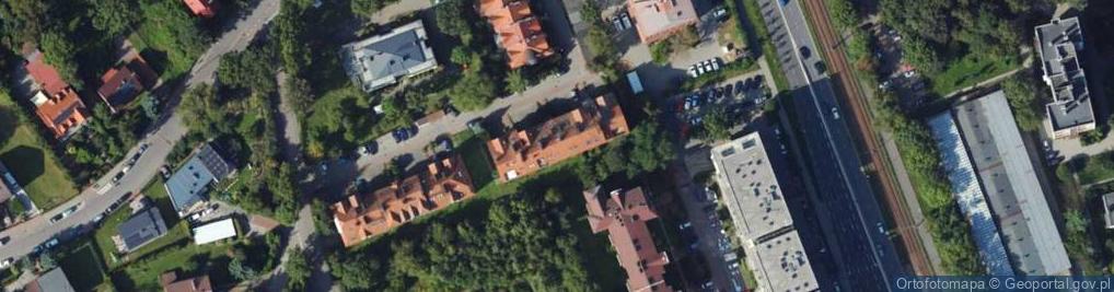 Zdjęcie satelitarne Spółdzielnia Mieszkaniowa im św Jacka w Krakowie