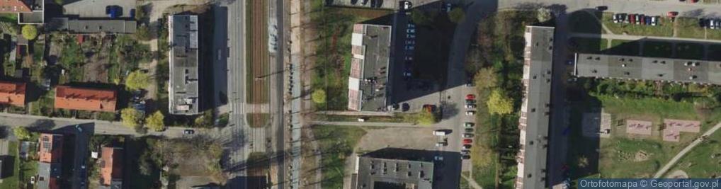 Zdjęcie satelitarne Spółdzielnia Mieszkaniowa Lokatorsko Własnościowa przy Stoczni Północnej w Gdańsku