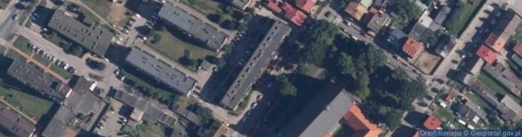 Zdjęcie satelitarne Spółdzielnia Mieszkaniowa Lokatorsko Własnościowa Wistula w Żurominie