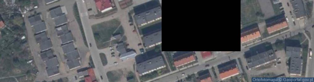 Zdjęcie satelitarne Spółdzielnia Mieszkaniowa Nowa w Węgorzewie