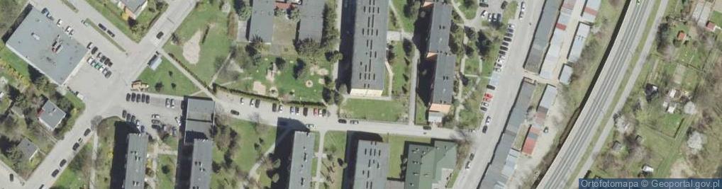 Zdjęcie satelitarne Spółdzielnia Mieszkaniowa Osiedle Młodych w Gorlicach
