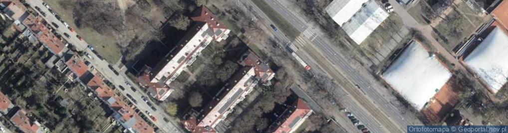 Zdjęcie satelitarne Spółdzielnia Mieszkaniowa przy Kortach