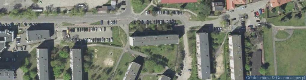 Zdjęcie satelitarne Spółdzielnia Mieszkaniowa przy Pływalni w Ostrołęce