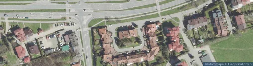 Zdjęcie satelitarne Spółdzielnia Mieszkaniowa Siła w Nowym Sączu
