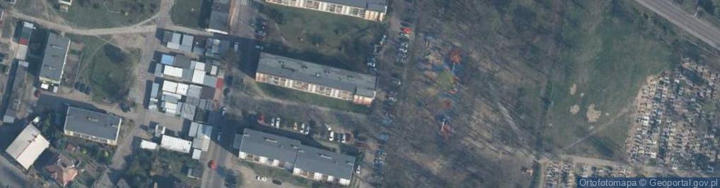 Zdjęcie satelitarne Spółdzielnia Mieszkaniowa w Rzepinie