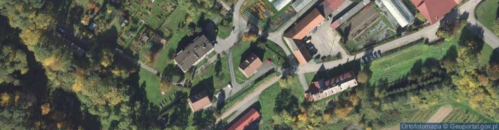 Zdjęcie satelitarne Spółdzielnia Usług Rolniczych w Podegrodziu z S w Brzeznej