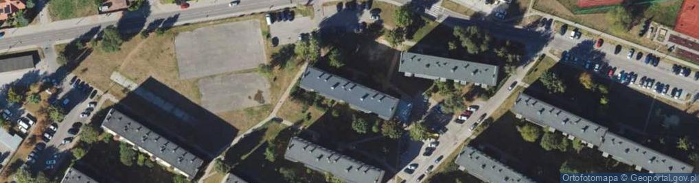 Zdjęcie satelitarne Społeczny Parking Osiedlowy przy ul.Palmowej 2 w Białymstoku
