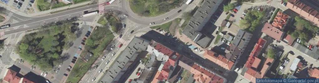 Zdjęcie satelitarne Społem Powszechna Spółdzielnia Spożywców w Łomży