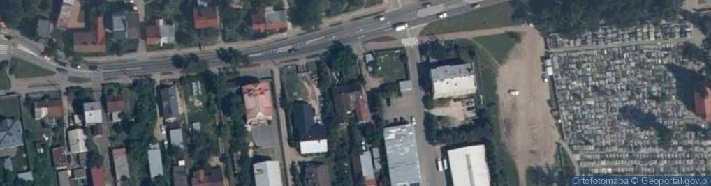 Zdjęcie satelitarne Sprzedaż Artykułów Przemysłowych Kwiaty Wiązanki Znicze