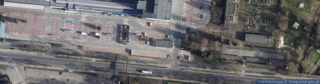 Zdjęcie satelitarne Stacja Kontroli Pojazdów paMOTex Geometria 3D