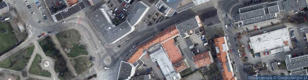 Zdjęcie satelitarne Stokrotka Zarządzanie Nieruchomościami Katarzyna Semczuk Licencj