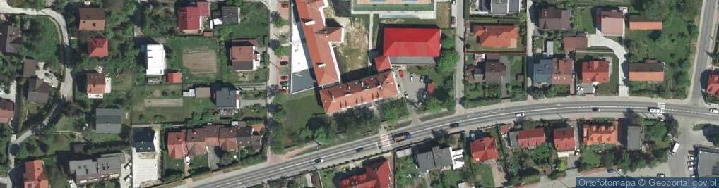 Zdjęcie satelitarne Stowarzyszenie Budowy Kanalizacji i Oczyszczlni Ścieków Na Osiedlu Bielany w Krakowie