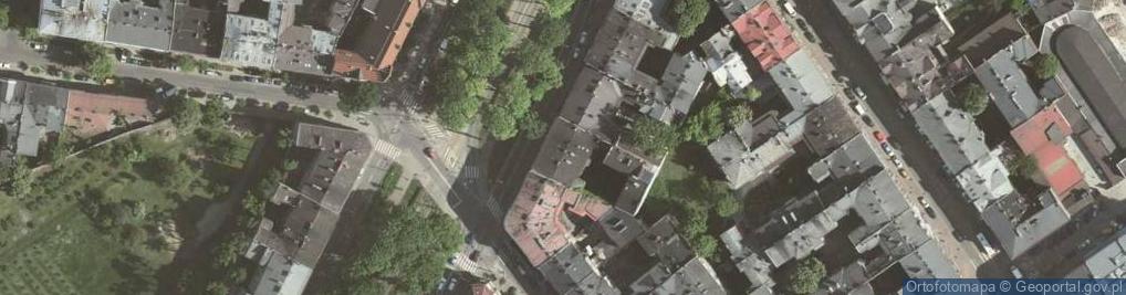 Zdjęcie satelitarne Stowarzyszenie Budowy Kopca Pomnika im Jana Pawła II w Krakowie