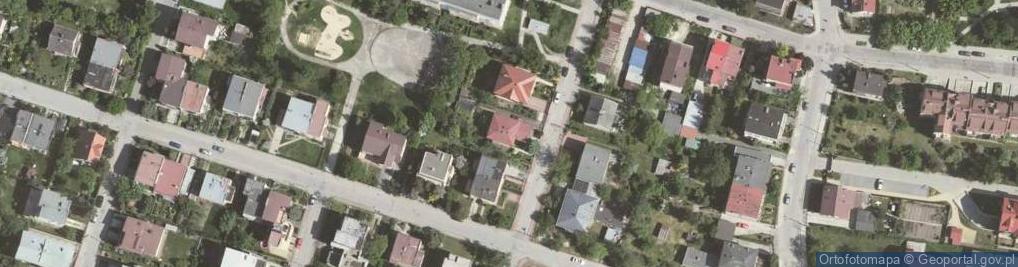 Zdjęcie satelitarne Stowarzyszenie Historycznych Przedmieść Krakowa Suburbium