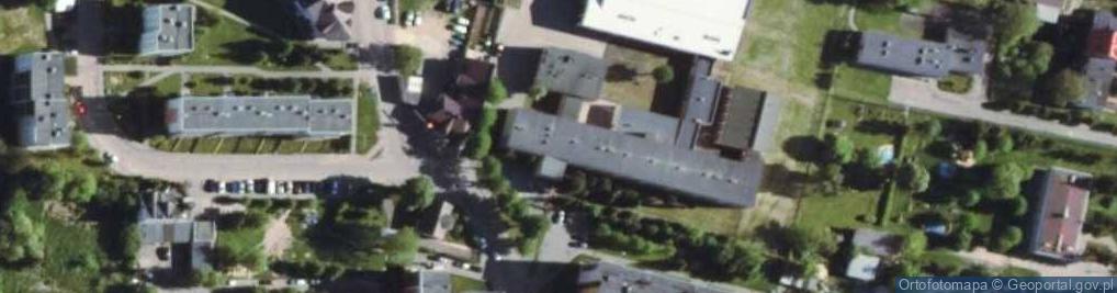 Zdjęcie satelitarne Stowarzyszenie Pomocy Liceum im Marii Curie Skłodowskiej w Makowie Mazowieckim