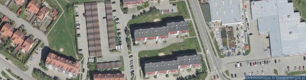 Zdjęcie satelitarne Stowarzyszenie Użytkowników Działek Rekreacyjnych Perkun w Pierkunowie