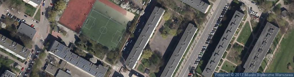 Zdjęcie satelitarne Stowarzyszenie Użytkowników Parkingu Osiedla Rakowiec