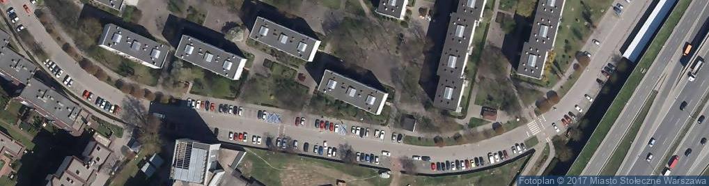 Zdjęcie satelitarne Stowarzyszenie Właścicieli Nieruchomości Garaże Literacka
