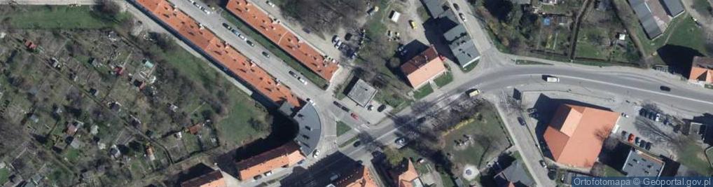 Zdjęcie satelitarne Strojna A."pod Kasztanem", Wałbrzych