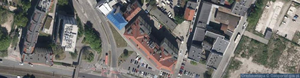 Zdjęcie satelitarne Studio PM. Podłogi. Drzwi. Schody. Tarasy. Wrocław