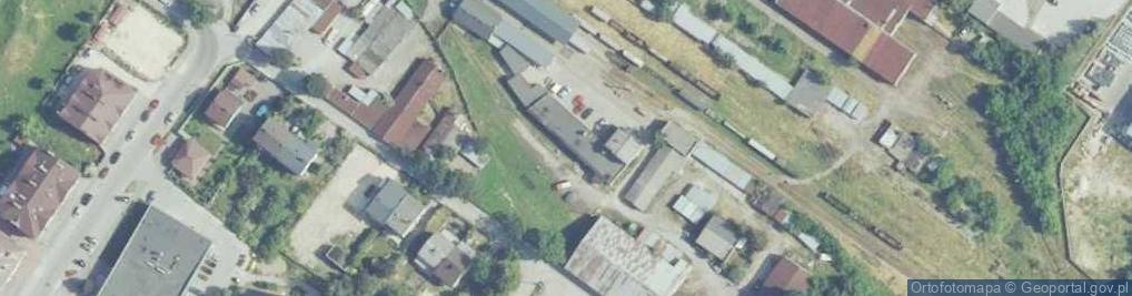 Zdjęcie satelitarne Świętokrzyska Kolejka Dojazdowa Ciuchcia Expres Ponidzie
