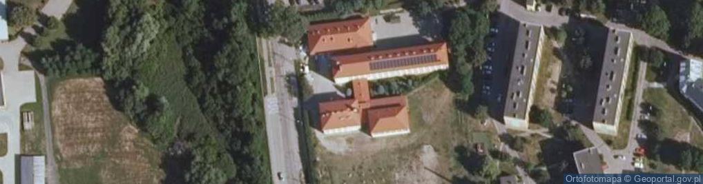 Zdjęcie satelitarne Szkoła Podstawowa im H Dobrzańskiego Hubala w Sejnach