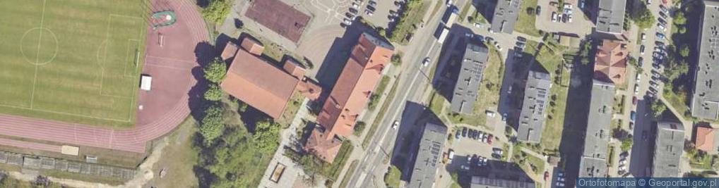 Zdjęcie satelitarne Szkoła Podstawowa nr 1 im M Kopernika w Piszu