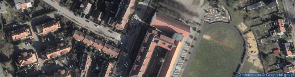 Zdjęcie satelitarne Szkoła Podstawowa nr 16 im Por Zdzisława Przybylaka w Szczecinie